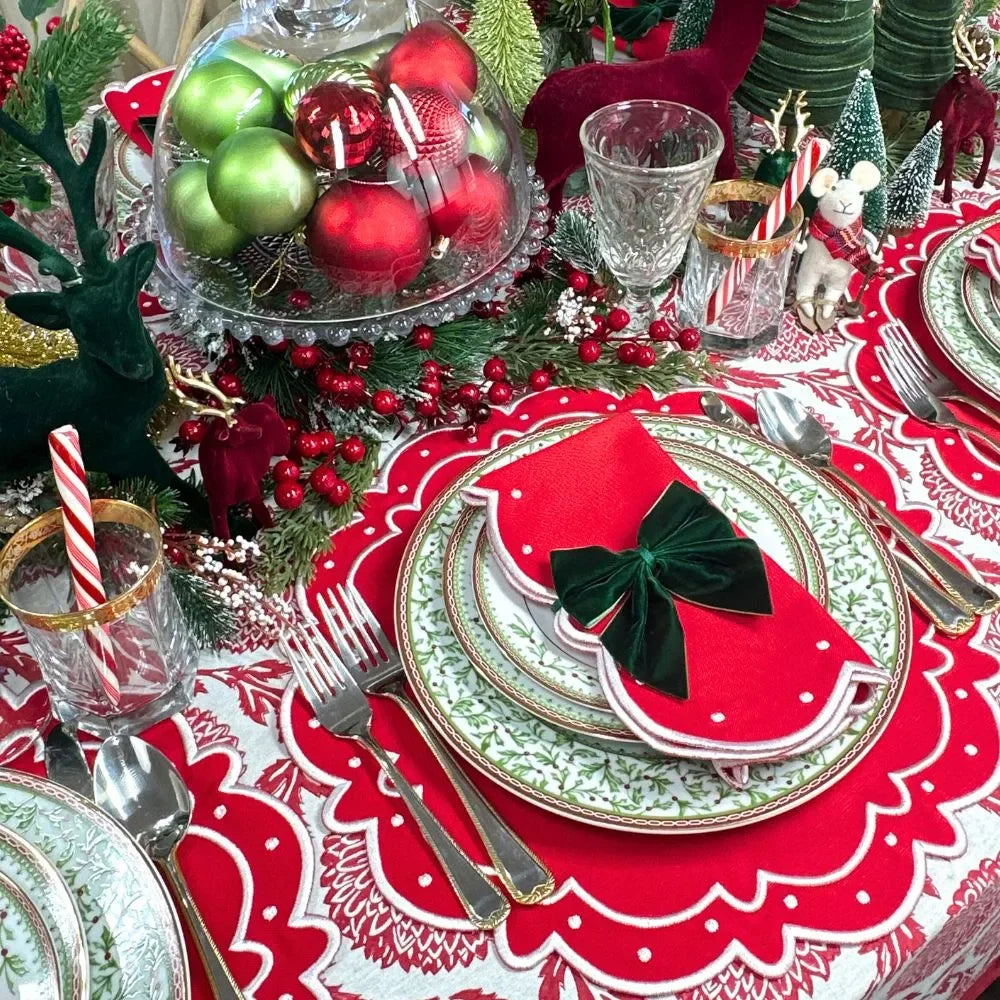 Ava Placemat - Red (Set of 4) - The Mayfair Hall