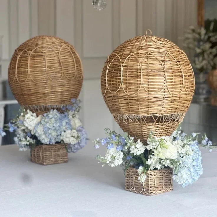 Natural Wicker Hot Air Balloon - The Mayfair Hall