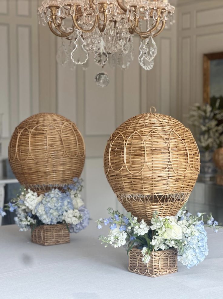 Natural Wicker Hot Air Balloon (5 Sizes)