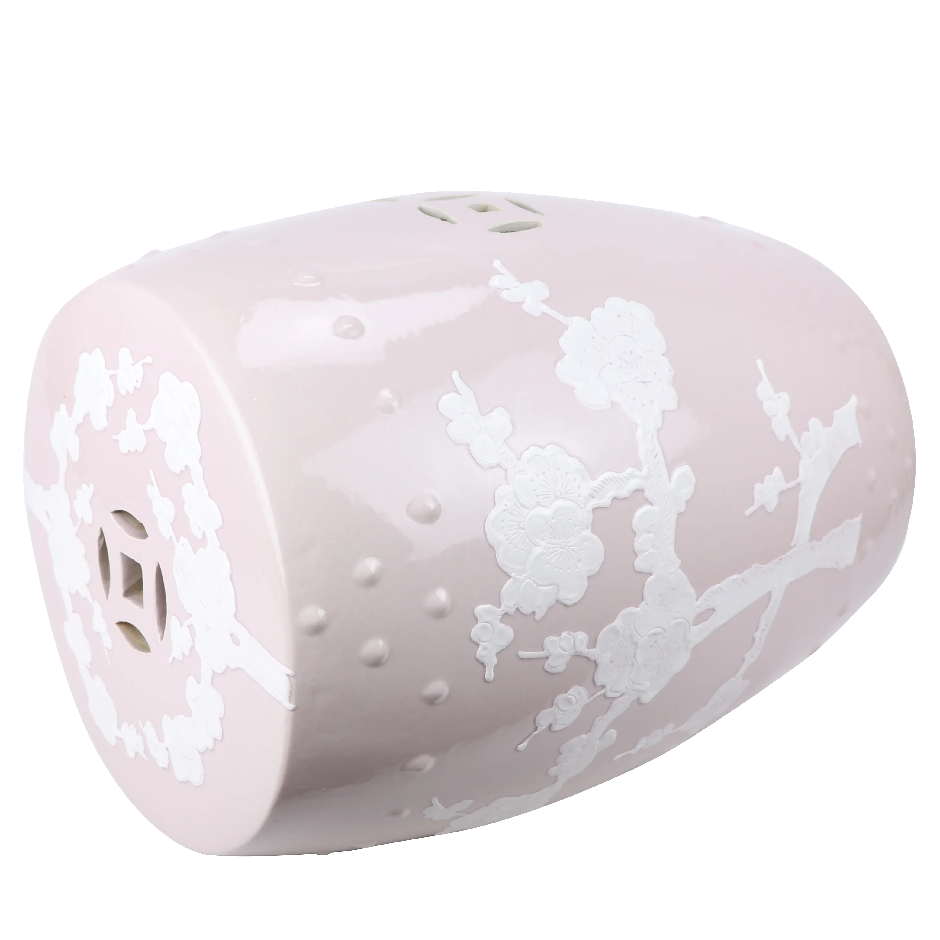 PASTEL PINK CHERRY BLOSSOM GARDEN SEAT