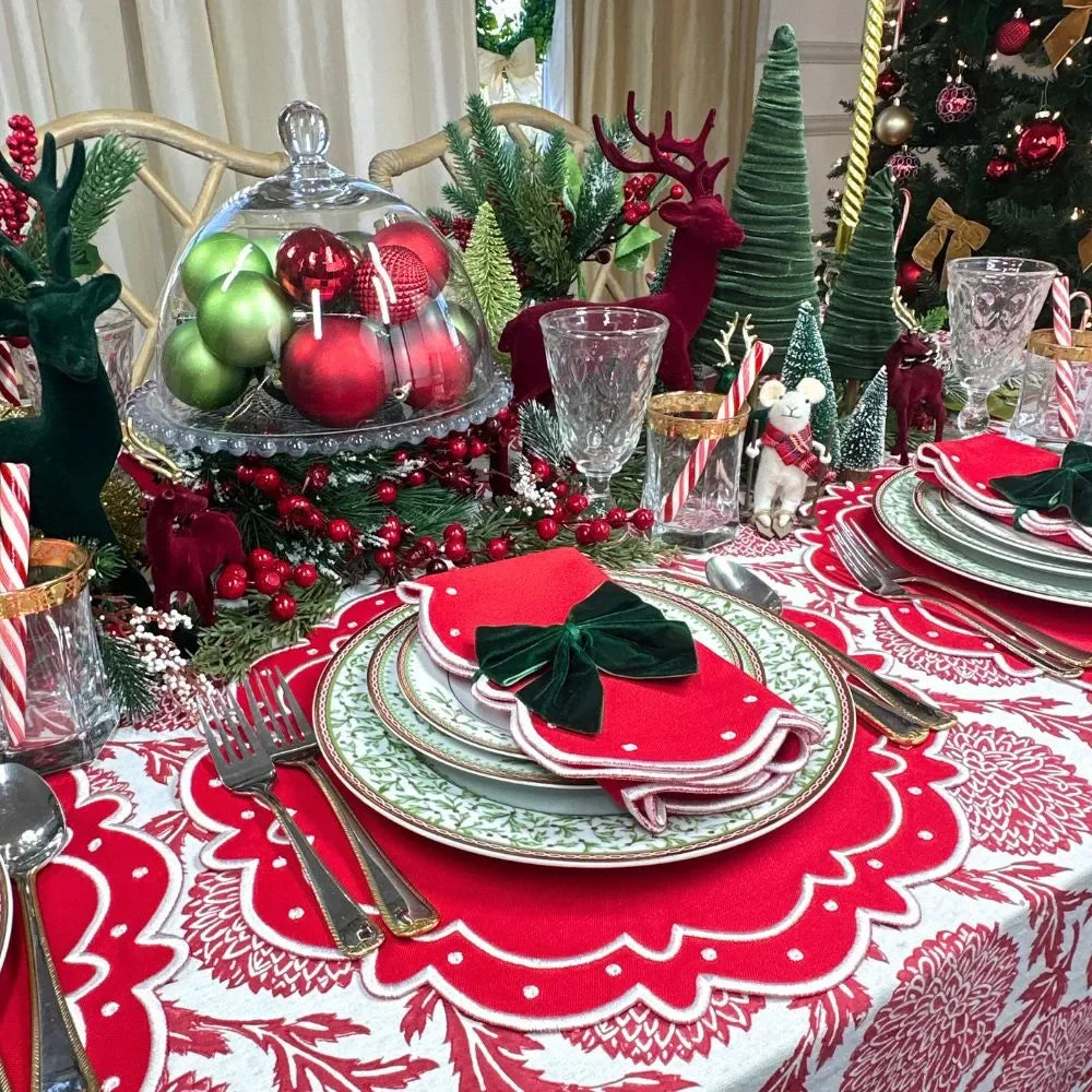 Ava Placemat - Red (Set of 4) - The Mayfair Hall
