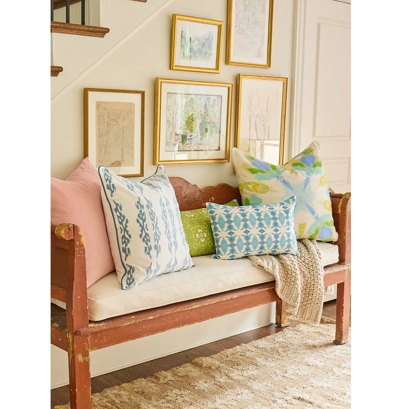 Hyacinth Azul 22x22 Pillow
