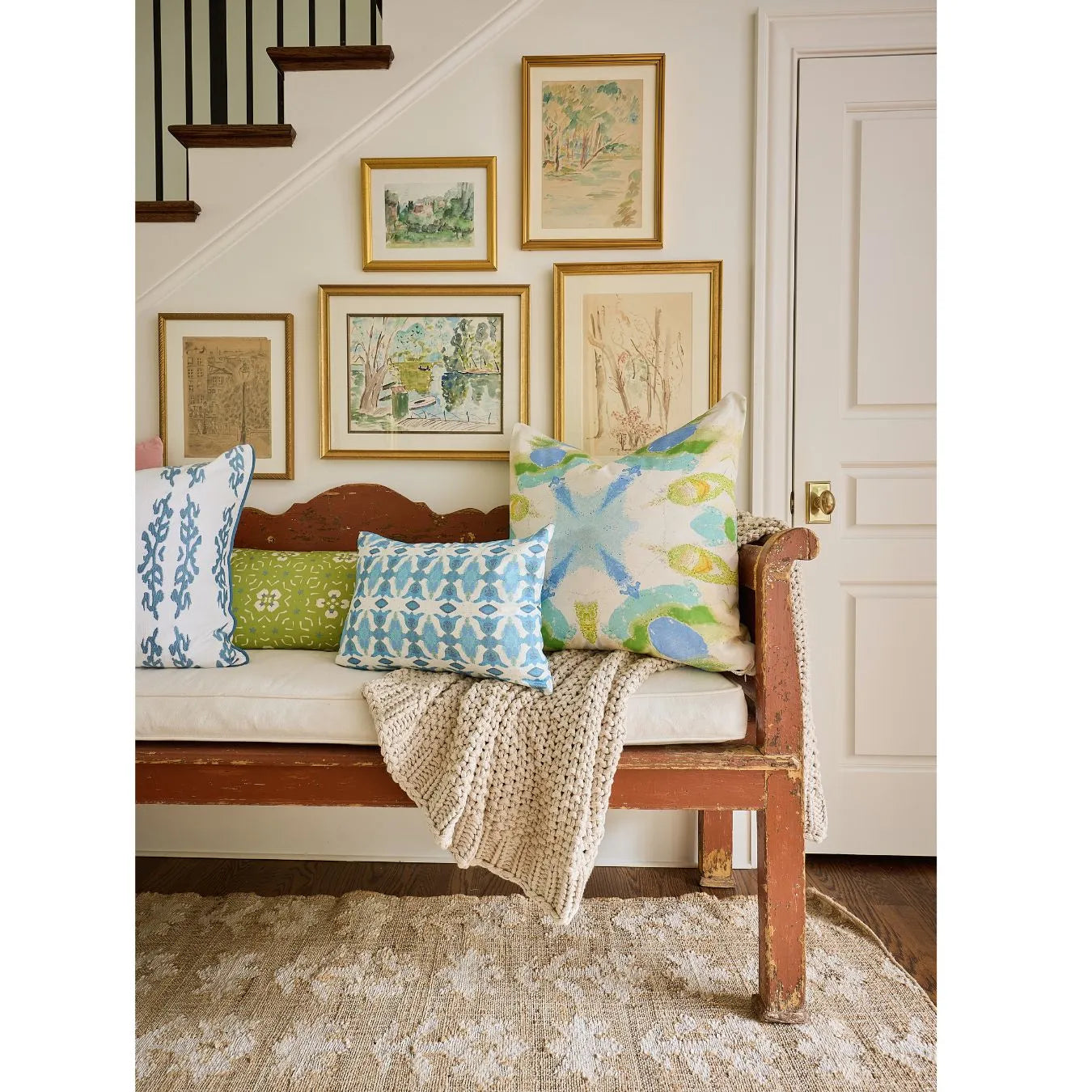 Hyacinth Azul 22x22 Pillow