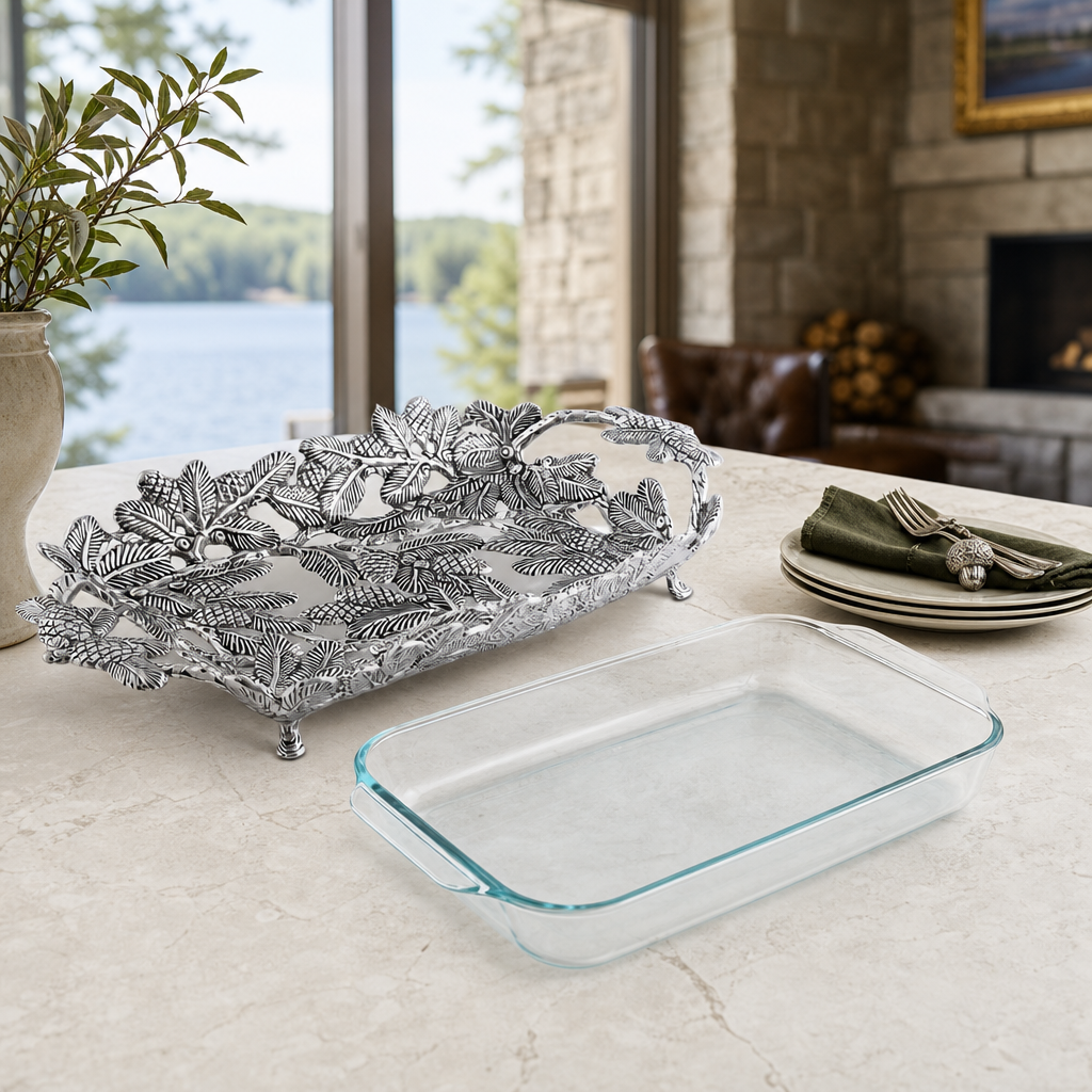 Pine Cone Forest Casserole 3 Quart Holder