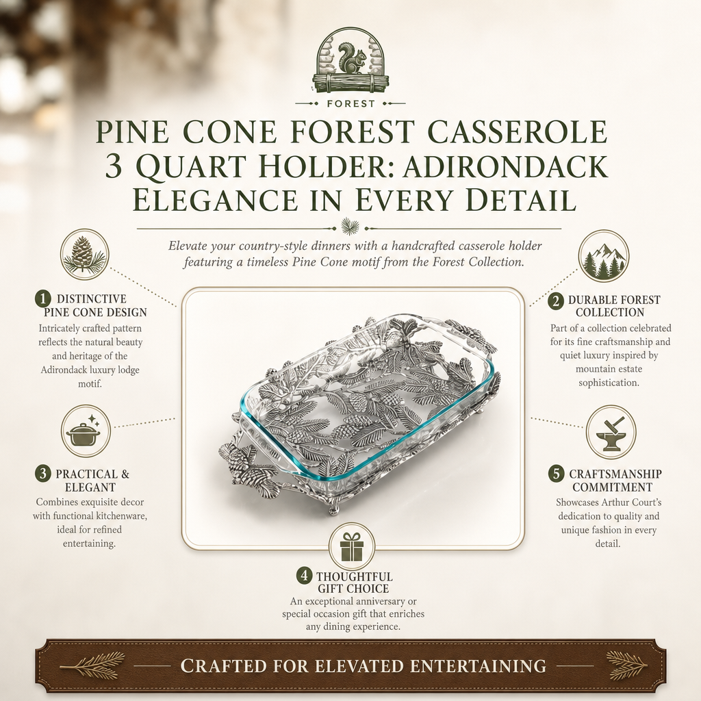 Pine Cone Forest Casserole 3 Quart Holder