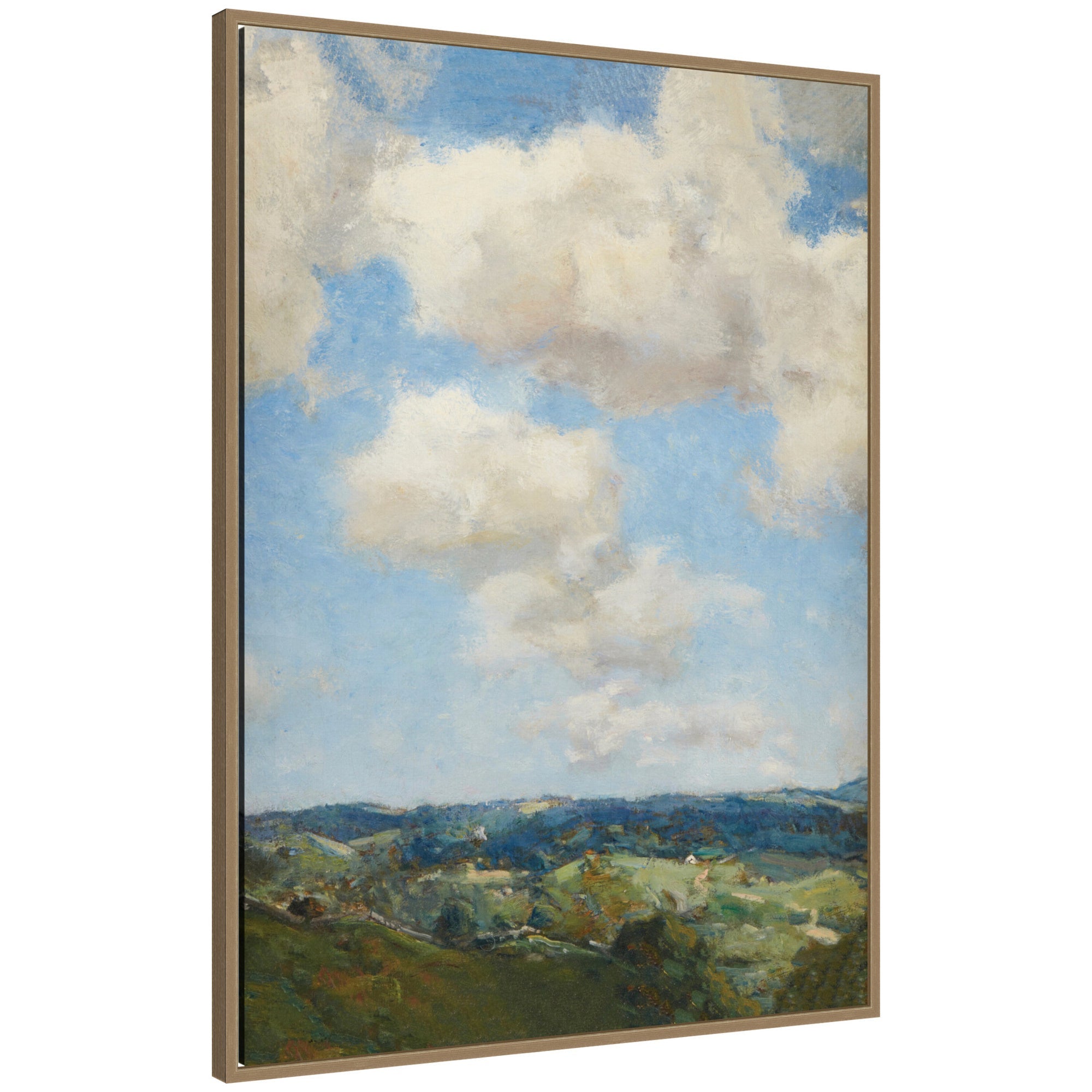 Summer Morning circa 1910 Charles Harold Davis by Nostalgia Prints Framed Canvas Wall Art Print