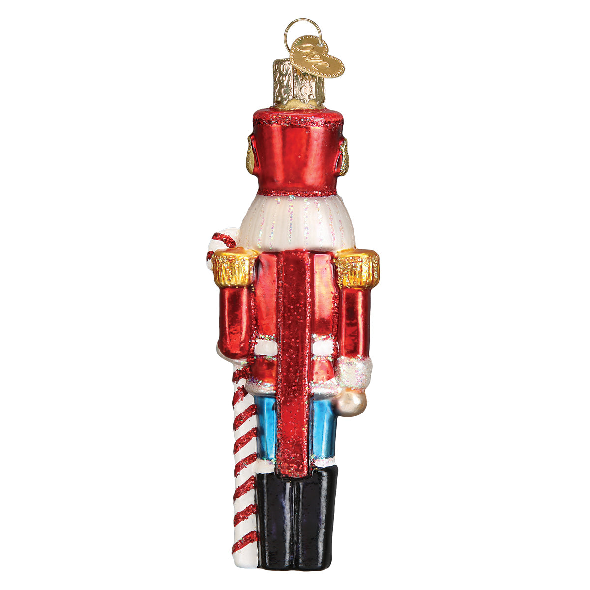 Peppermint Nutcracker Blown Glass Christmas Ornament by Old World Christmas