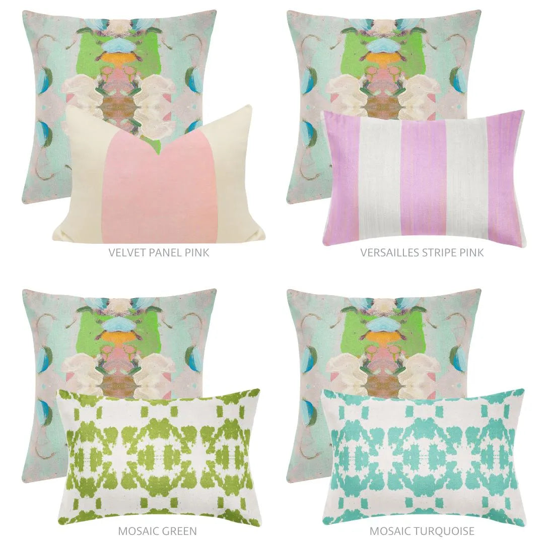 Monet’s Garden Green 22x22 Pillow