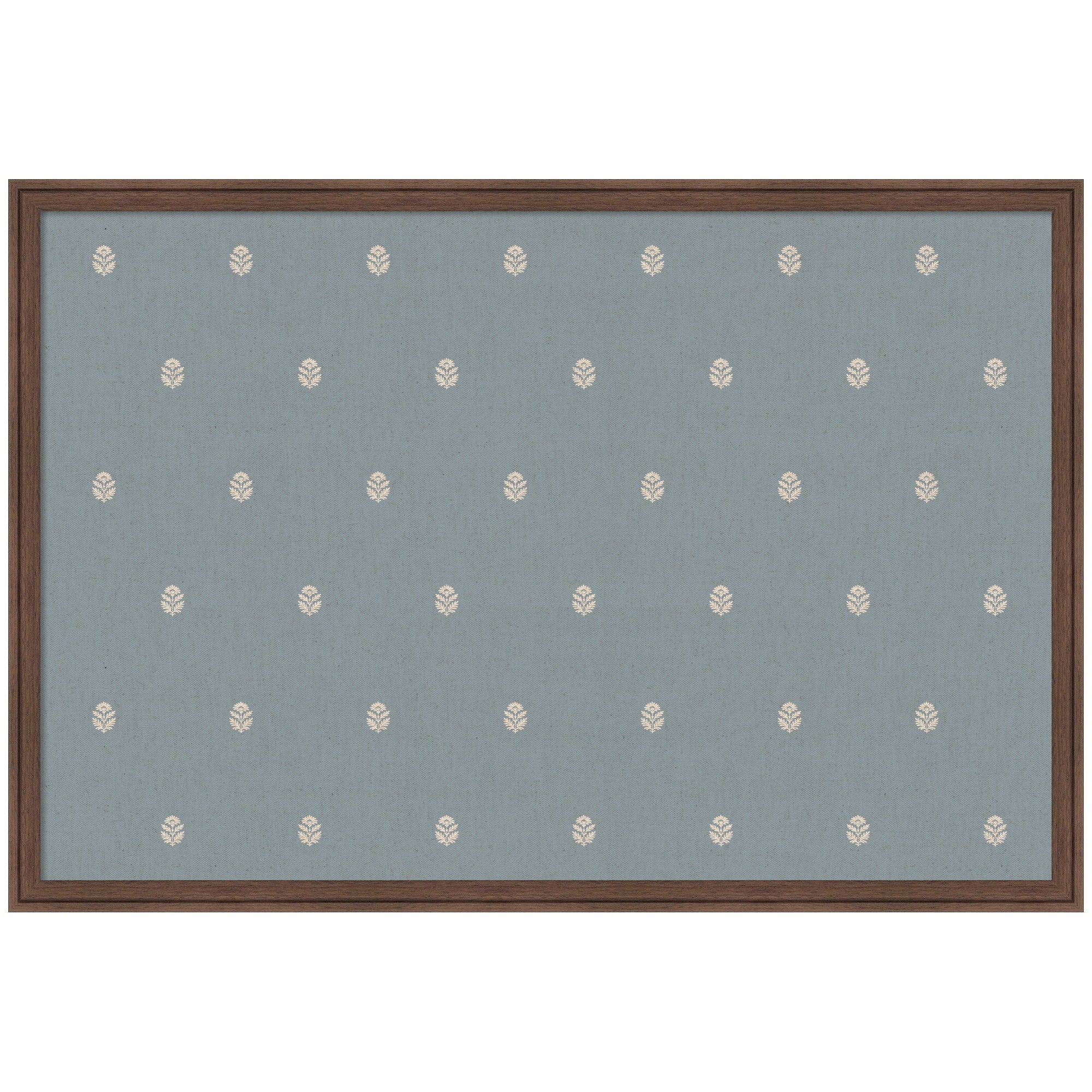 Pinboard Blue Botanical Block Print