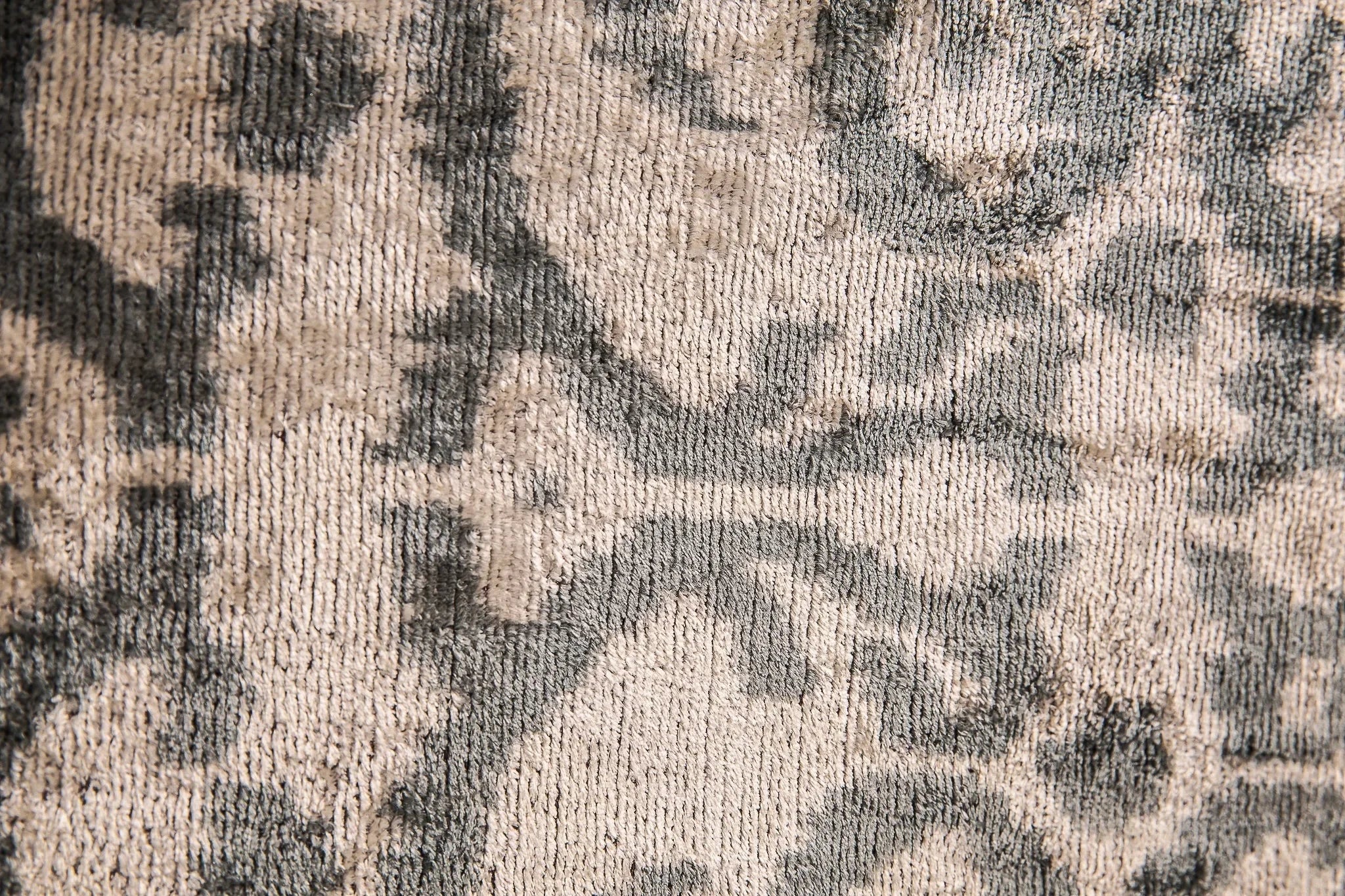 Elegant Handmade Silk Velvet Throw Pillow - 16x24, Taupe and Gray Luxury Cushion with Down Feather Insert - The Mayfair Hall