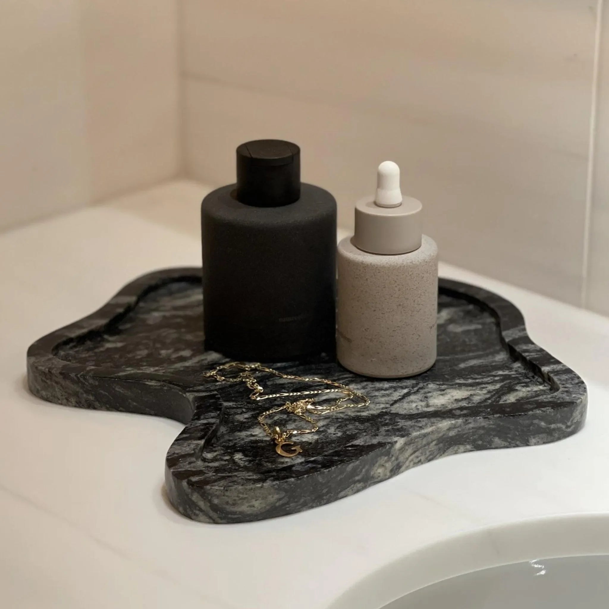 Marble Flo Tray in Moon Rock - The Mayfair Hall