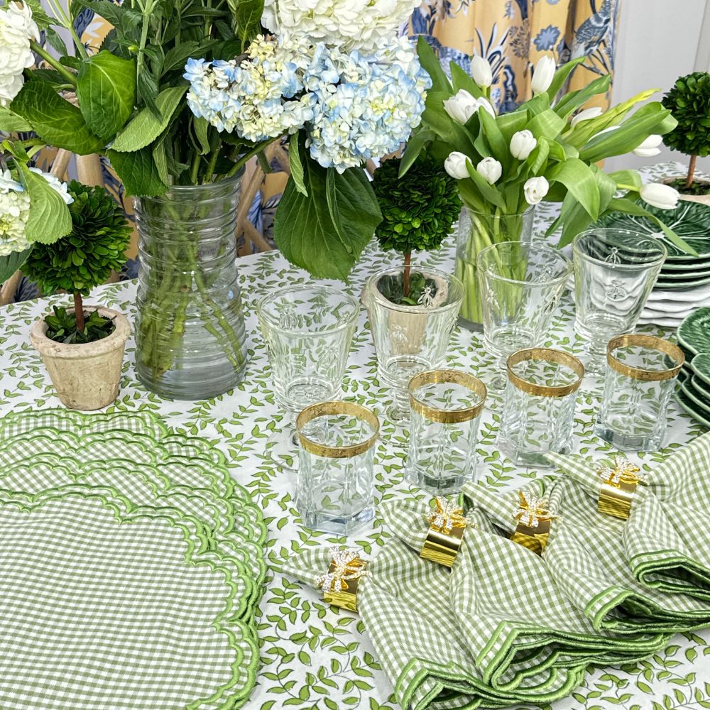 Green Leaves - Tablecloth 2024 Print