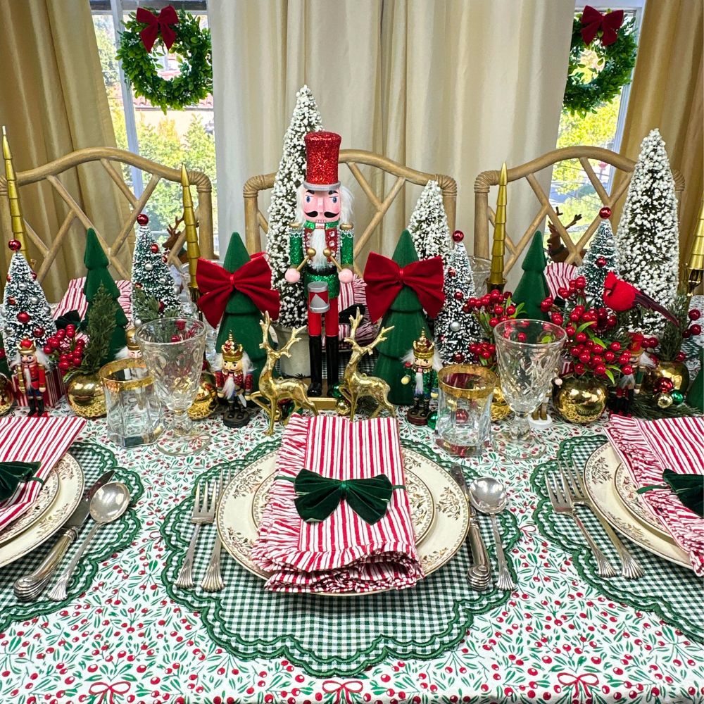 Bettina Placemat - Dark Green Gingham (Set of 4)