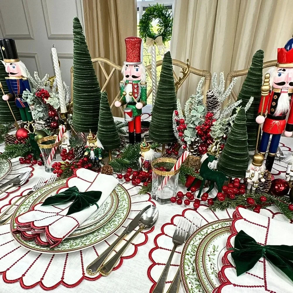 White Linen Ruffle - Tablecloth - The Mayfair Hall