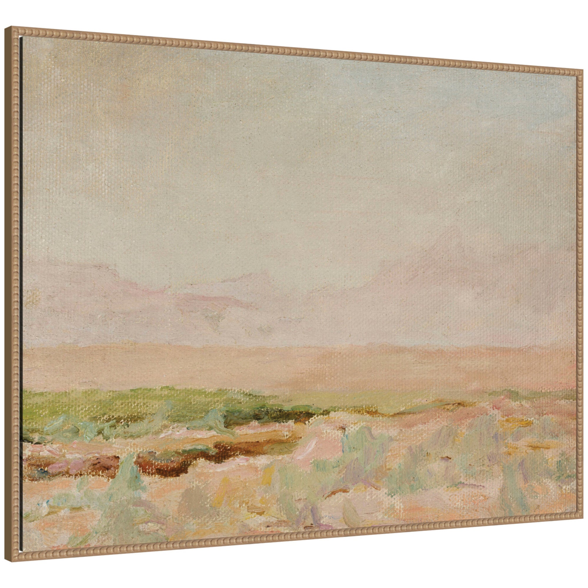 Desert from Kislovodsk to Samarkand Jan Ciaglinski by Nostalgia Prints Framed Canvas Wall Art Print