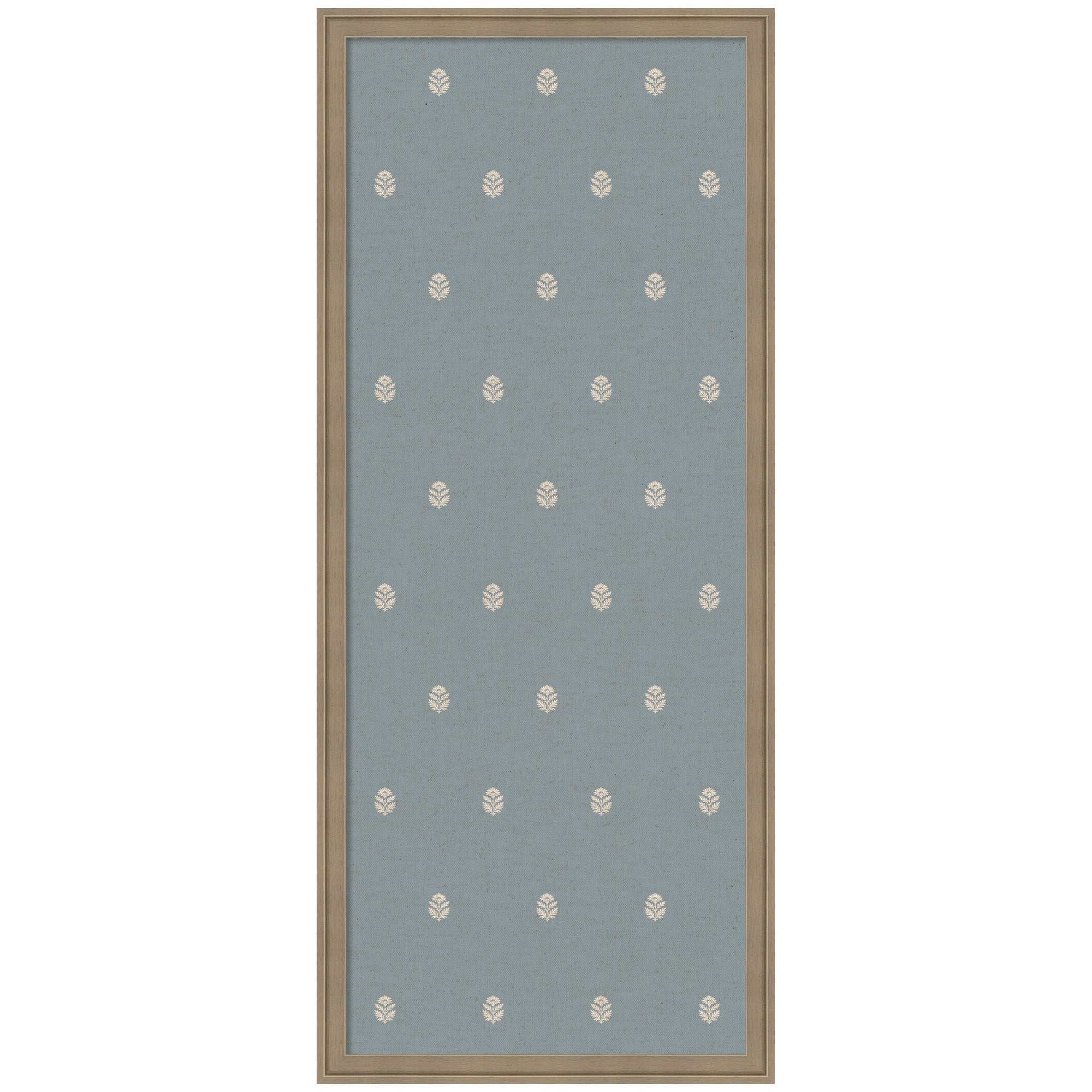 Pinboard Blue Botanical Block Print