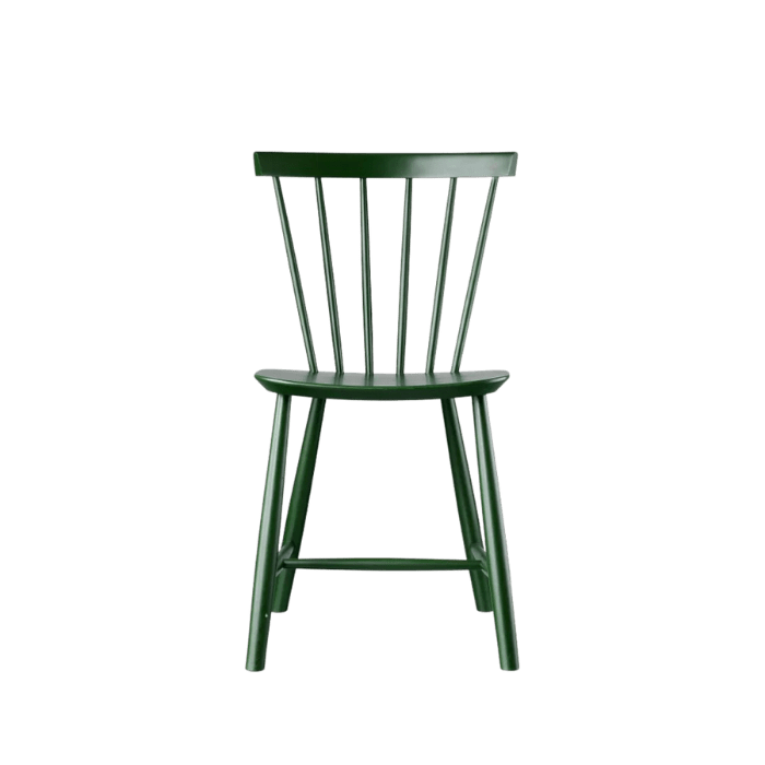 FDB Møbler J46 Dining Chair, Bottle Green Painted Beech