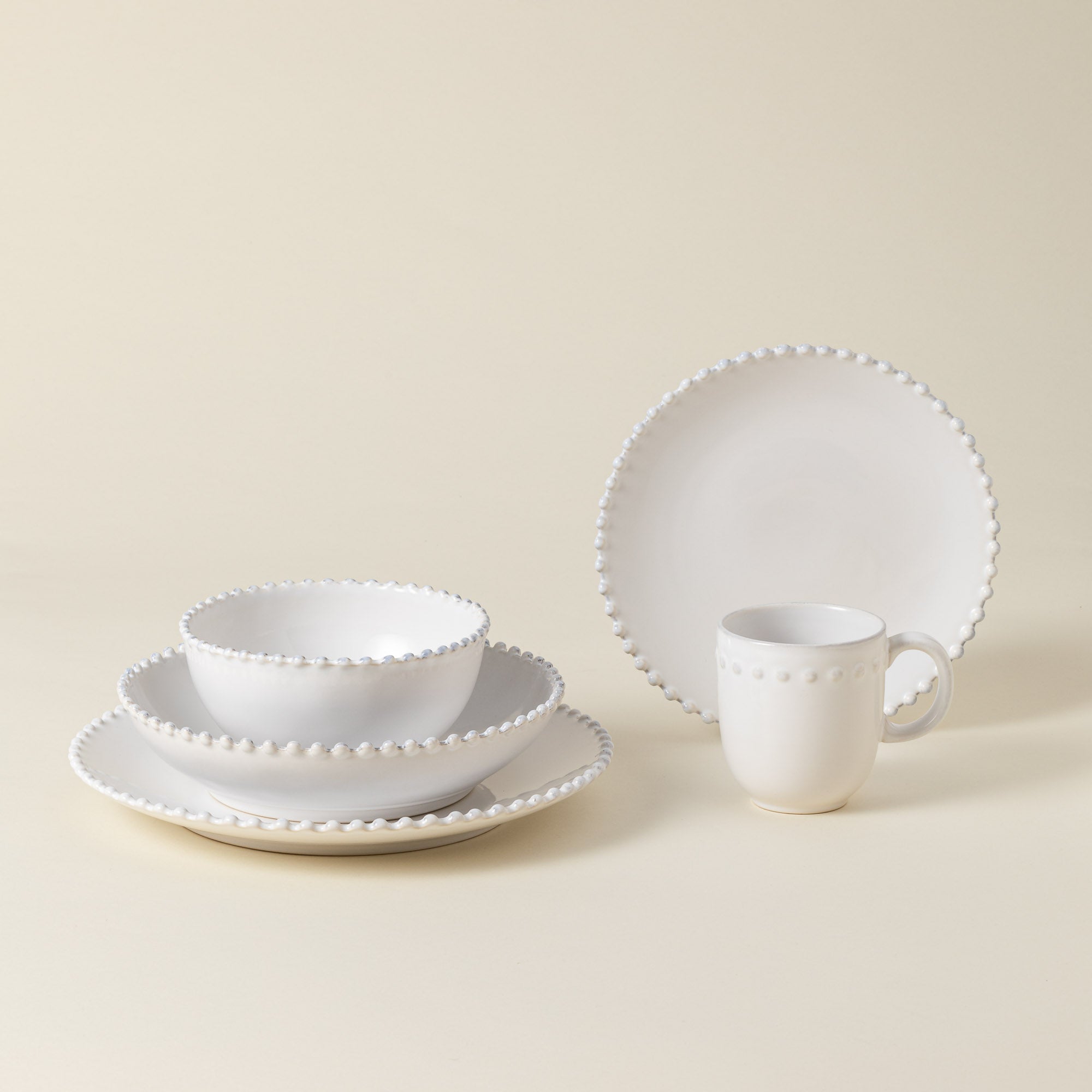 5-Piece Dinnerware Set Pearl