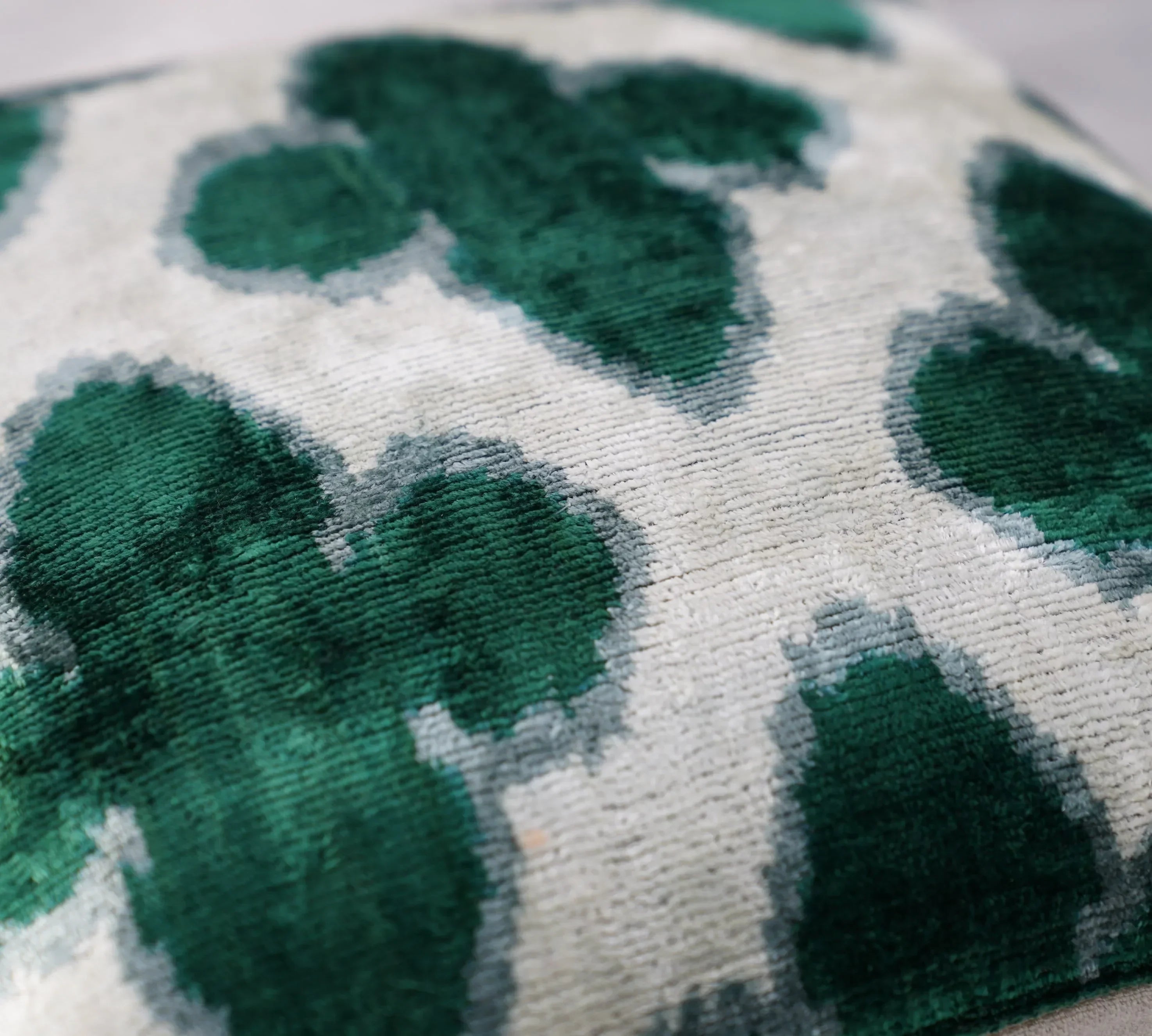 Canvello Luxury Leaf Green Carbon Grey Pillow for Couch | 16x16 - The Mayfair Hall