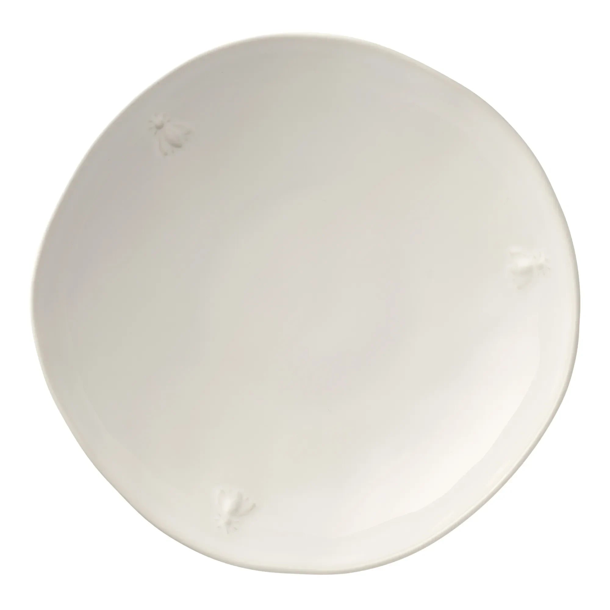 Bee Ceramic Pasta Plate Ecru - 4pk - The Mayfair Hall