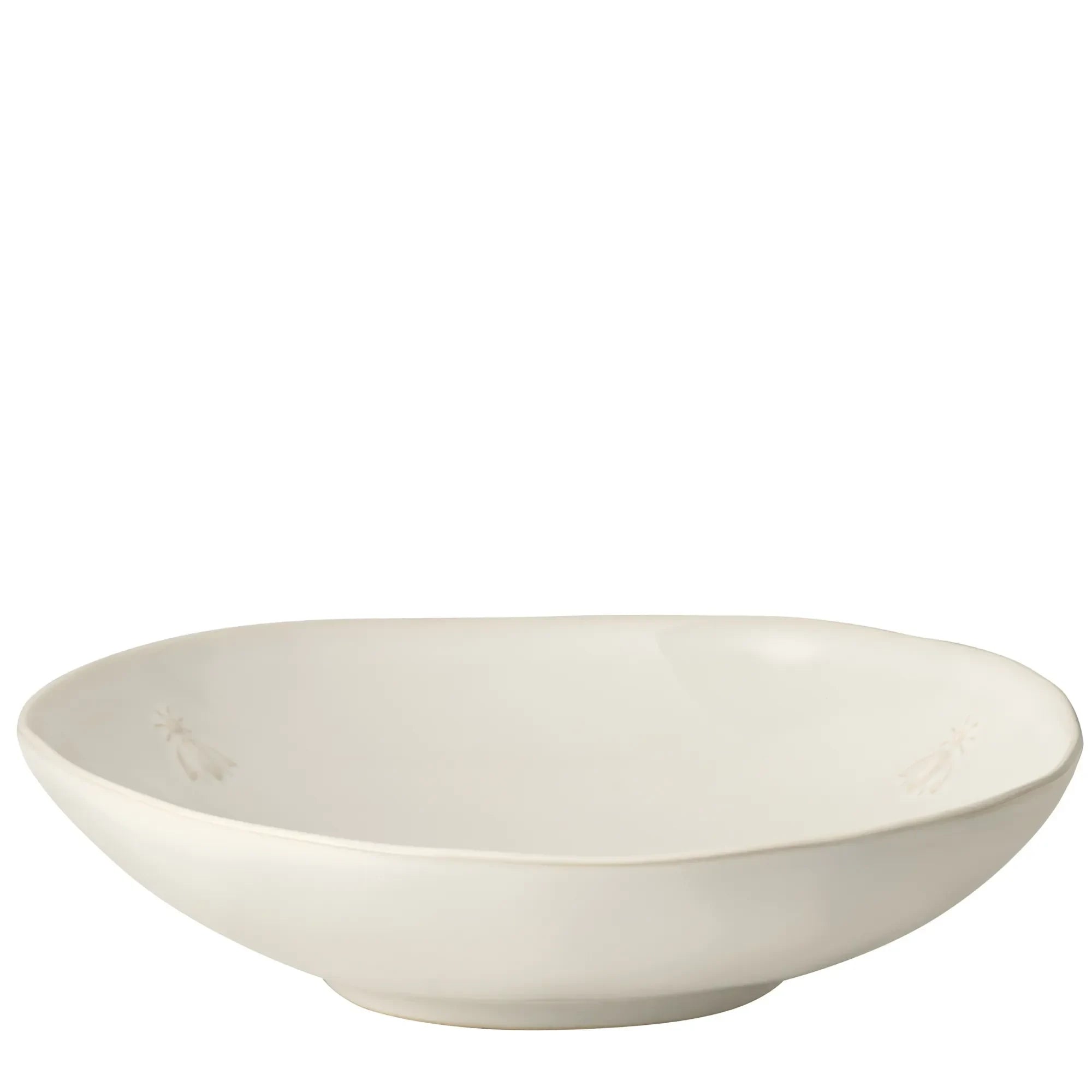 Bee Ceramic Pasta Plate Ecru - 4pk - The Mayfair Hall