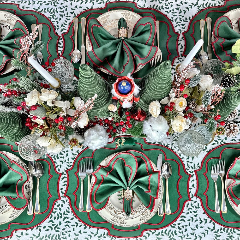 Green Christmas Belle - Placemats (Set of 4)