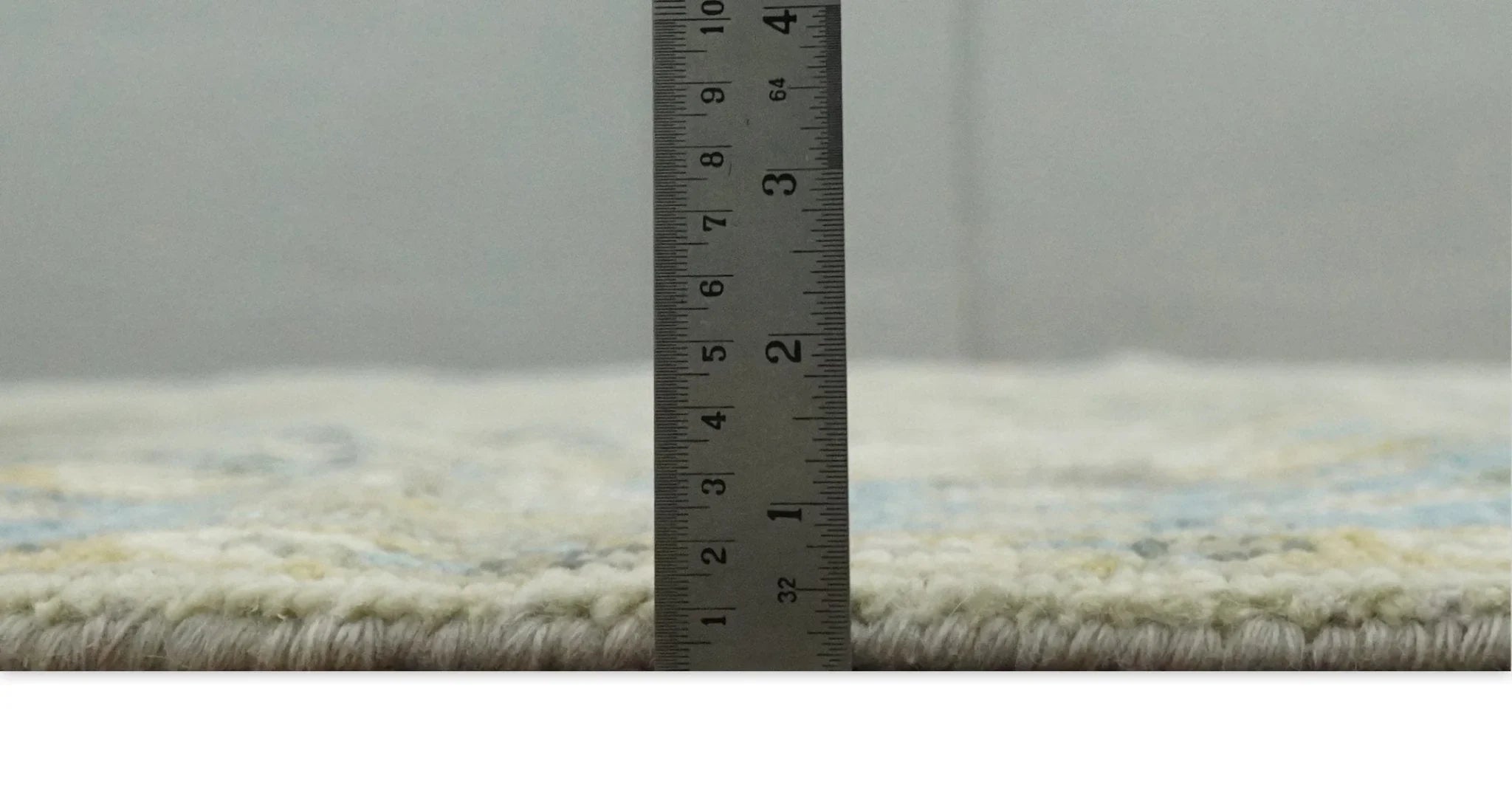 5x8, 6x9, 8x10, 9x12, 10x14 and 12x15 Hand Knotted Beige and Blue Traditional Persian Vintage Heriz Serapi Wool Rug | TRDCP685 - The Rug Decor