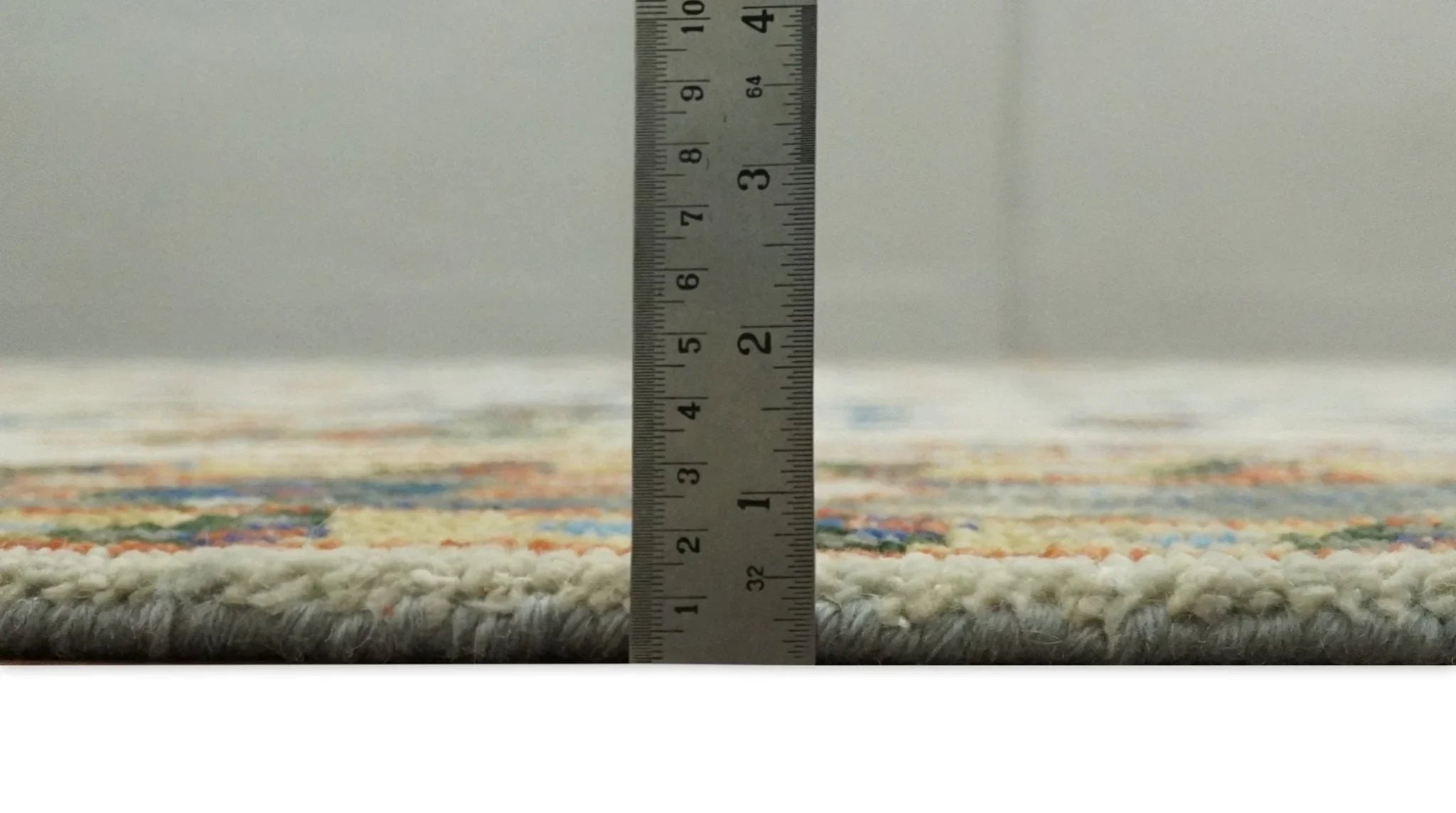 5x8, 6x9, 8x10, 9x12, 10x14 and 12x15 Hand Knotted Ivory and Charcoal Traditional Persian Vintage Heriz Serapi Wool Rug | TRDCP682 - The Rug Decor