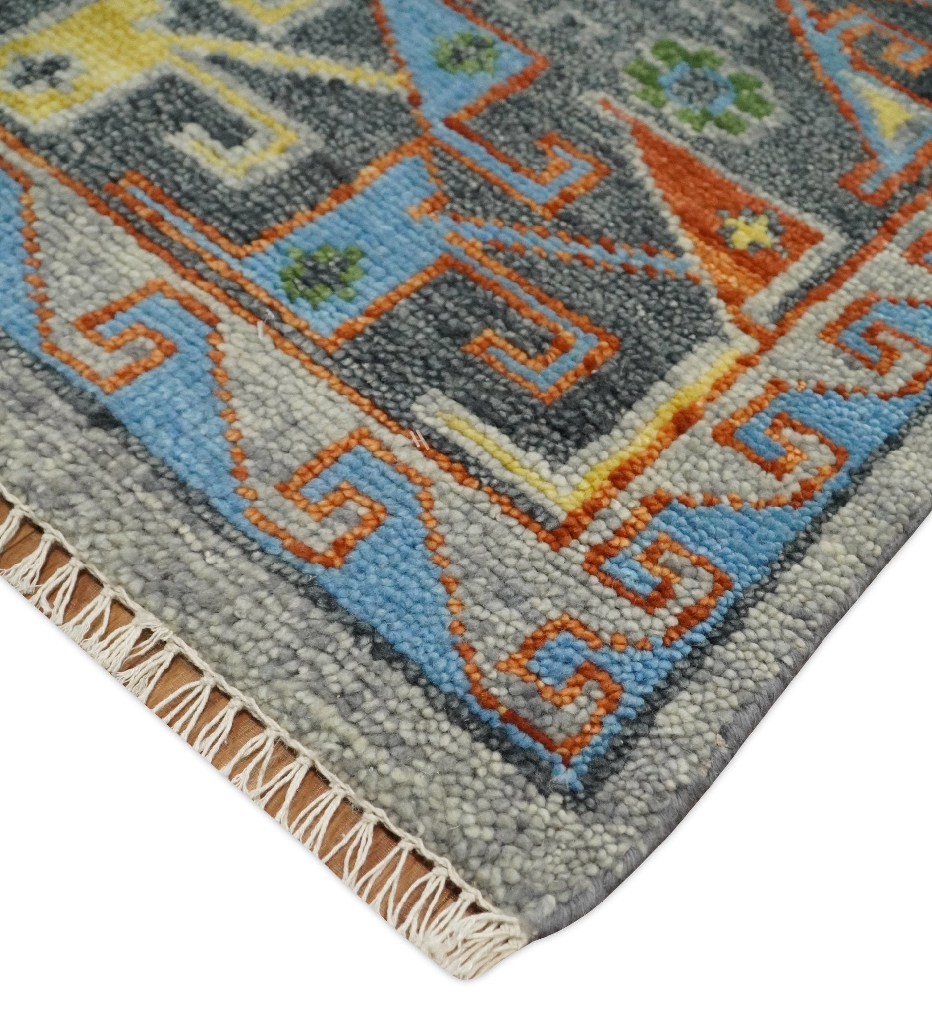 5x8, 6x9, 8x10, 9x12, 10x14 and 12x15 Hand Knotted Silver and Rust Oriental Traditional Persian Area Rug | TRDCP681 - The Rug Decor