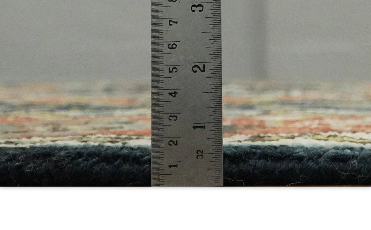 5x8, 6x9, 8x10, 9x12, 10x14 and 12x15 Rust and Blue Traditional Vintage Persian Antique Hand Knotted Wool Area Rug | TRDCP692 - The Rug Decor