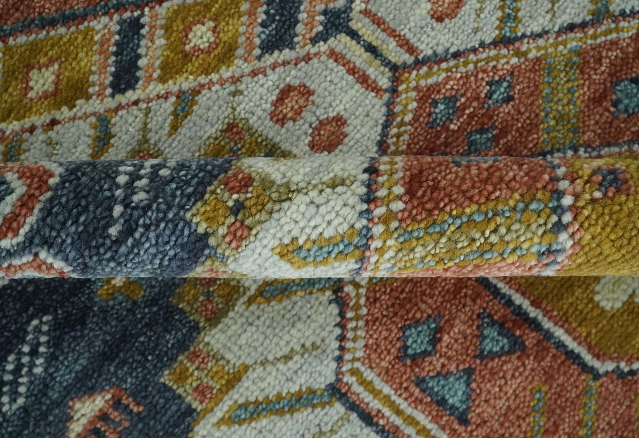 5x8, 6x9, 8x10, 9x12, 10x14 and 12x15 Rust, Gold and Gray Oriental Traditional Persian Area Rug | TRDCP1087 - The Rug Decor