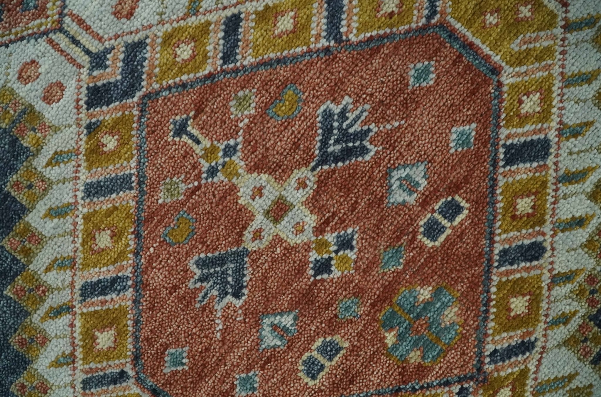 5x8, 6x9, 8x10, 9x12, 10x14 and 12x15 Rust, Gold and Gray Oriental Traditional Persian Area Rug | TRDCP1087 - The Rug Decor