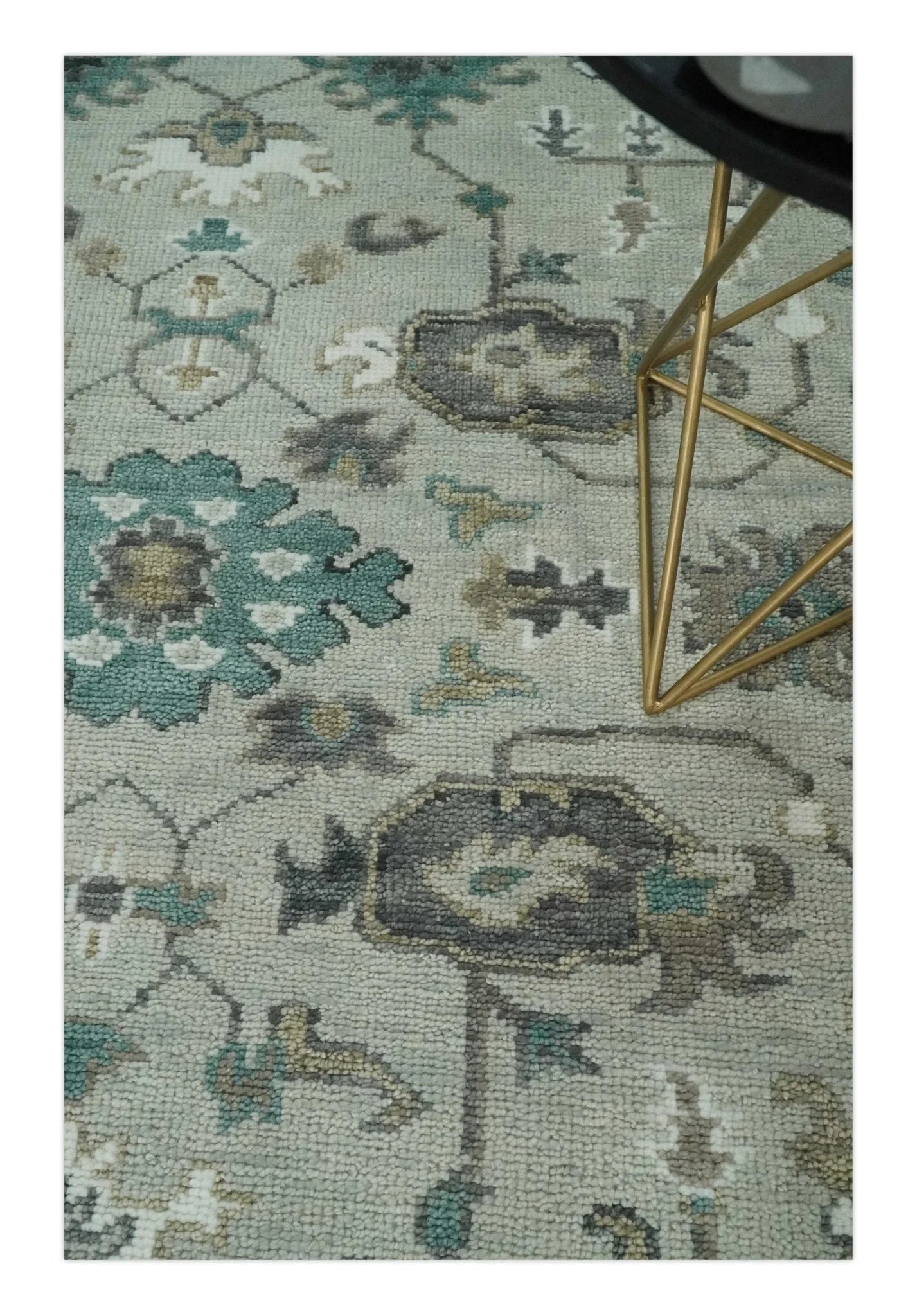 5x8, 6x9, 8x10, 9x12, 10x14 and 12x15 Silver, Gray and Brown Traditional Persian Hand Knotted Area Rug | TRDCP807 - The Rug Decor