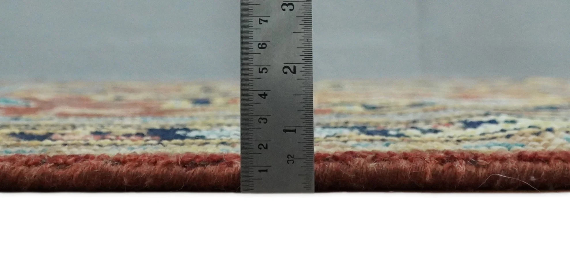 5x8, 6x9, 8x10, 9x12 and 10x14 Hand Knotted Rust and Blue Traditional Vintage Heriz Serapi Wool Rug | TRDCP114 - The Rug Decor