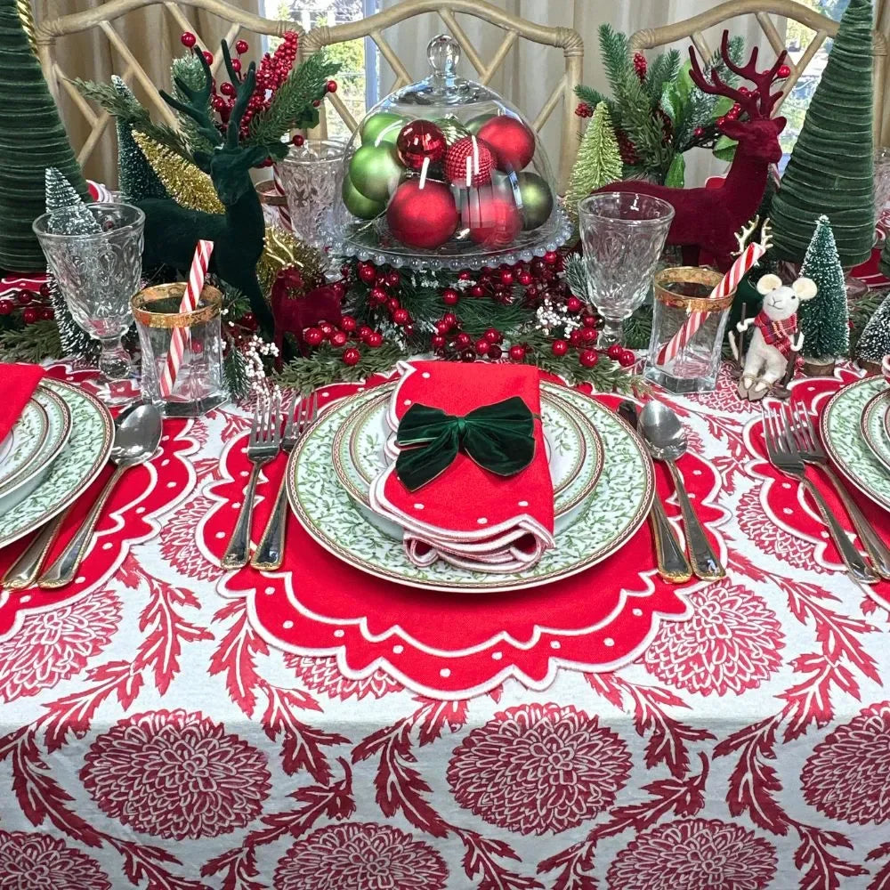 Ava Placemat - Red (Set of 4) - The Mayfair Hall