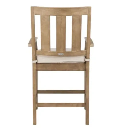 San Salvador Wood Counter Stool in Natural and White (Set of 2) - The Mayfair Hall
