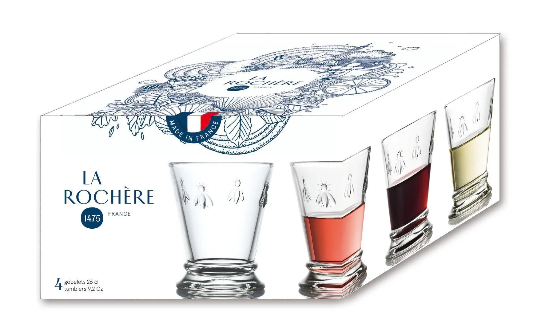 Bee Tumbler (Set of 4) - The Mayfair Hall