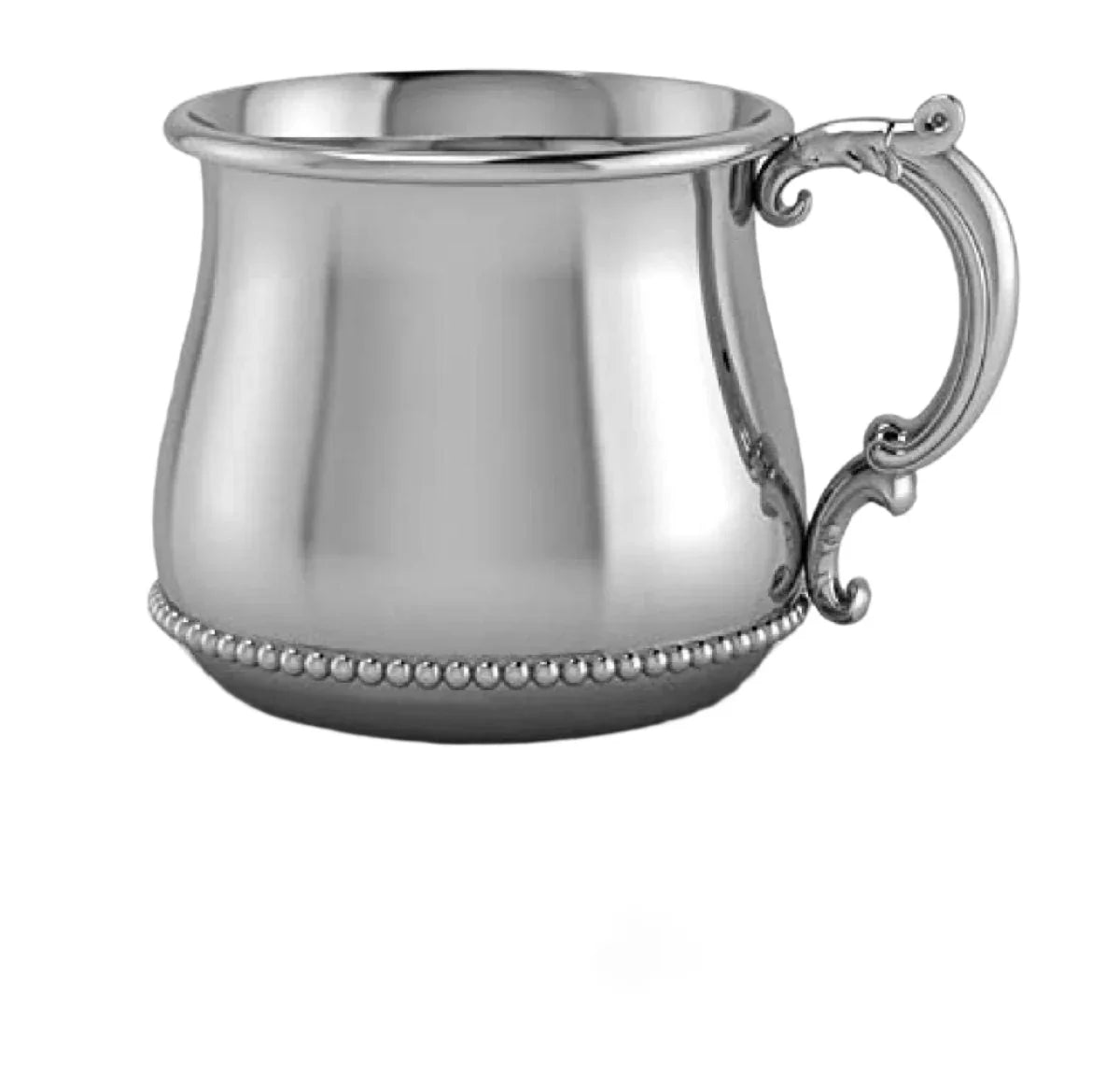 Krysaliis Sterling Silver Baby Cup - Beaded Victorian Bulge - The Mayfair Hall