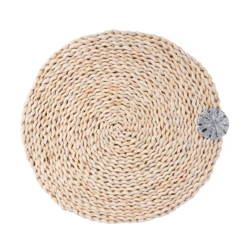 Sand Dollar Twisted Seagrass Placemats (Set of 4)