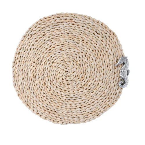 Sea Horse Twisted Seagrass Placemats (Set of 4)