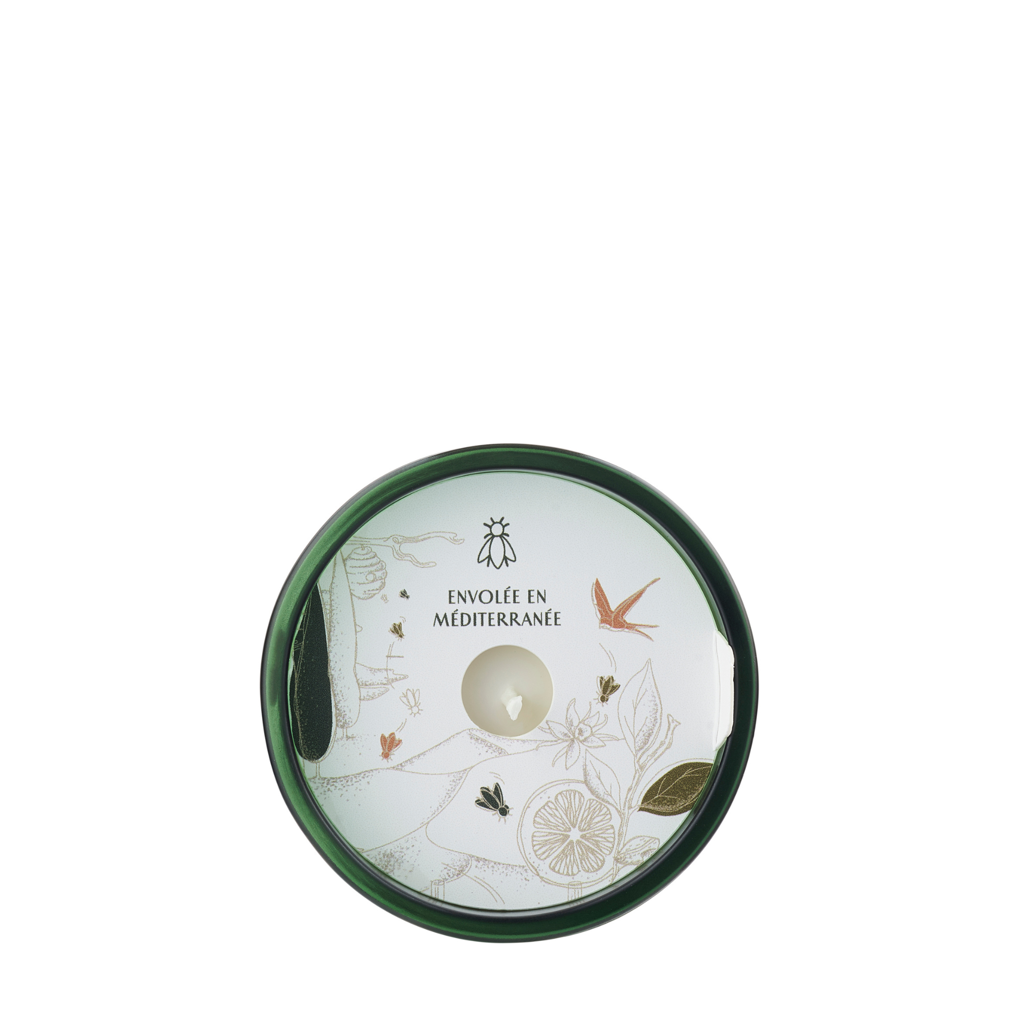 Scented Candle in Cedar with Bee Motif