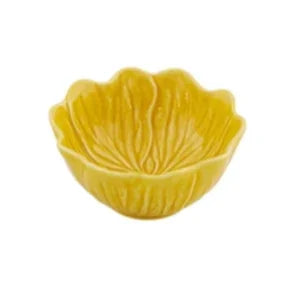 Flora Earthenware Small Bowl in Yellow (Set of 4) - The Mayfair Hall