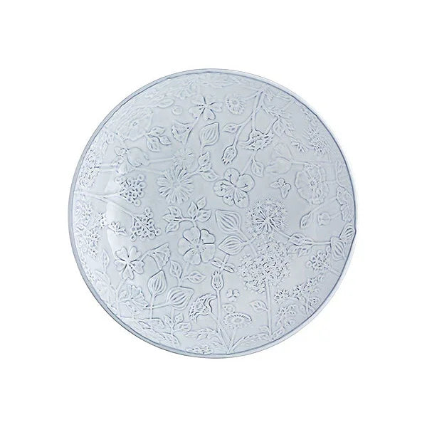Flora Earthenware Salad Bowl in White - The Mayfair Hall