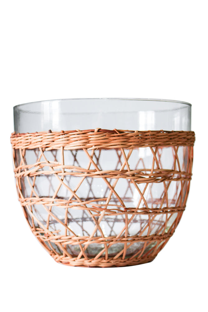 Rattan Cage Large Bowl