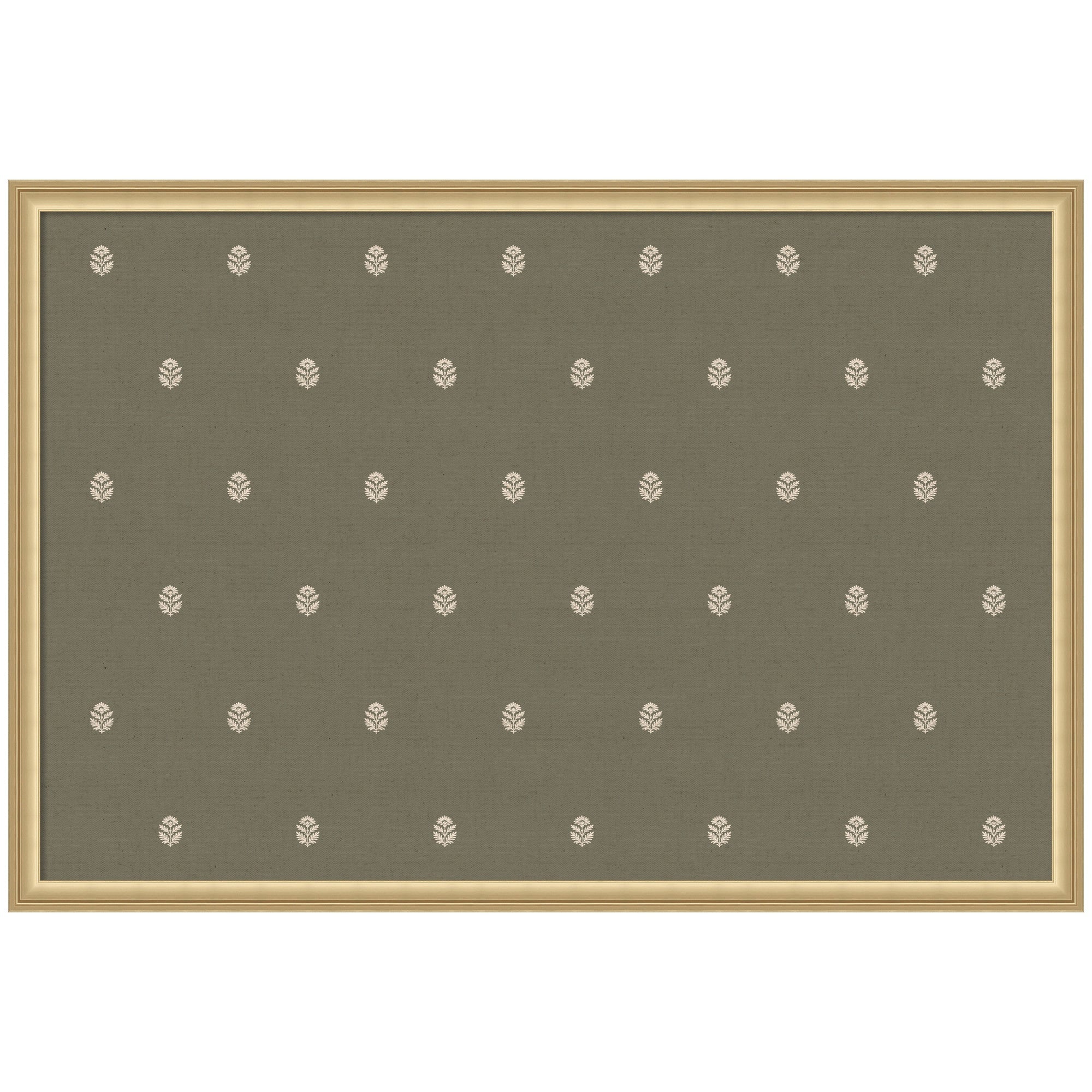 Pinboard Green Botanical Block Print