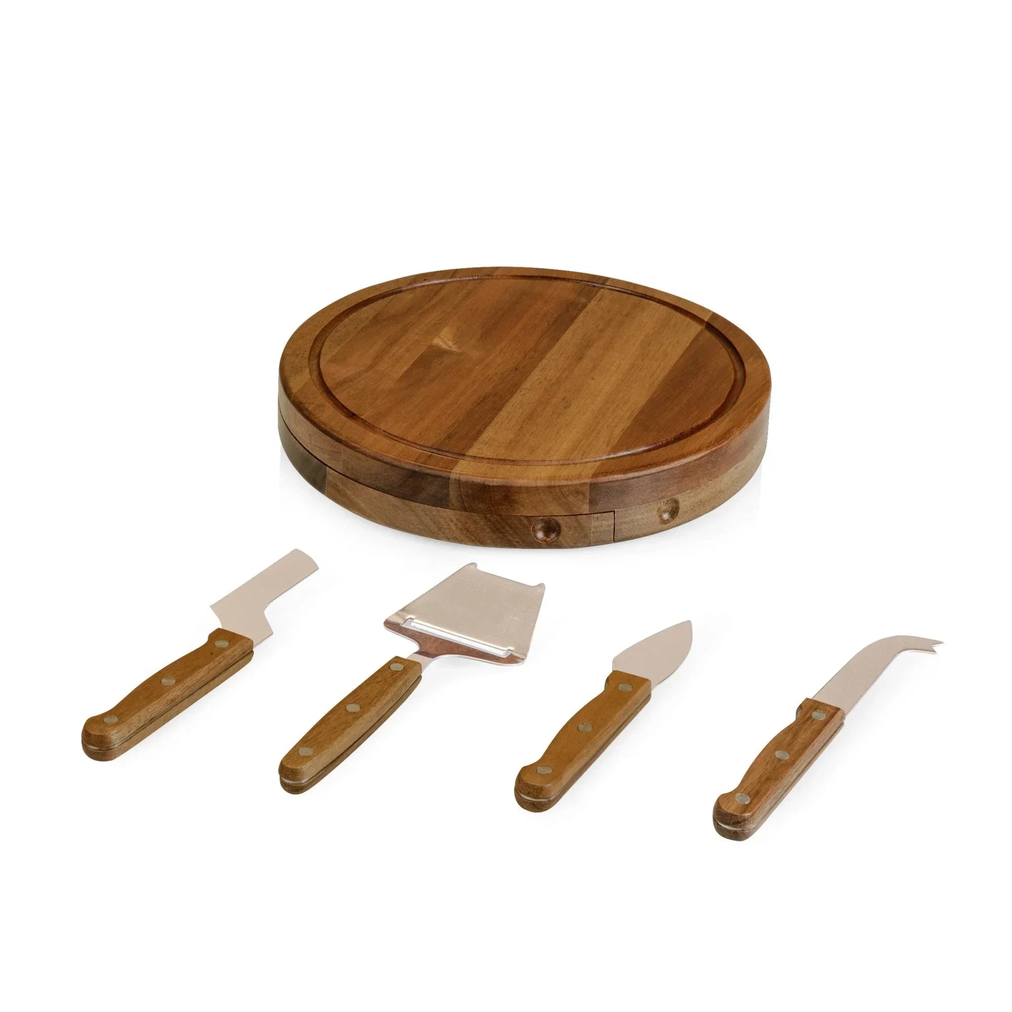 Acacia Circo Cheese Cutting Board & Tools Set - The Mayfair Hall