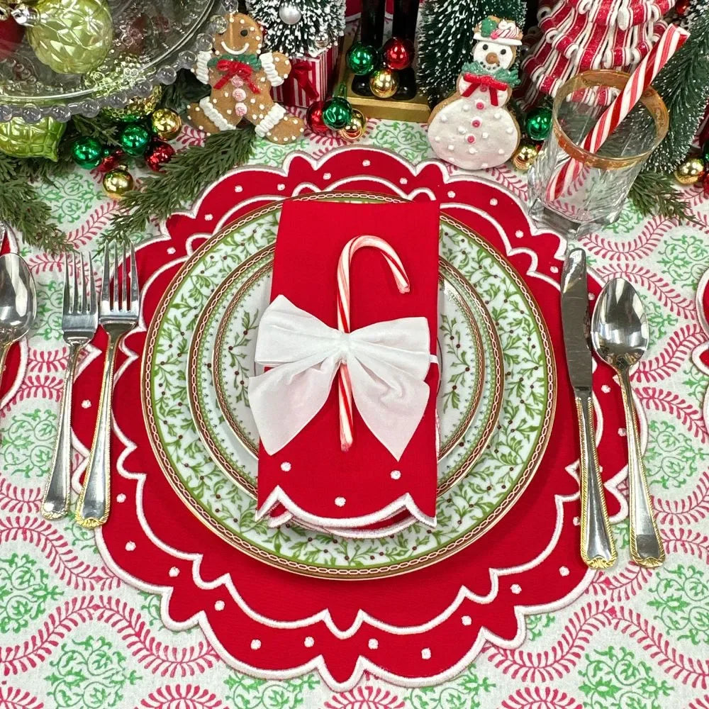 Ava Napkin - Red (Set of 4) - The Mayfair Hall