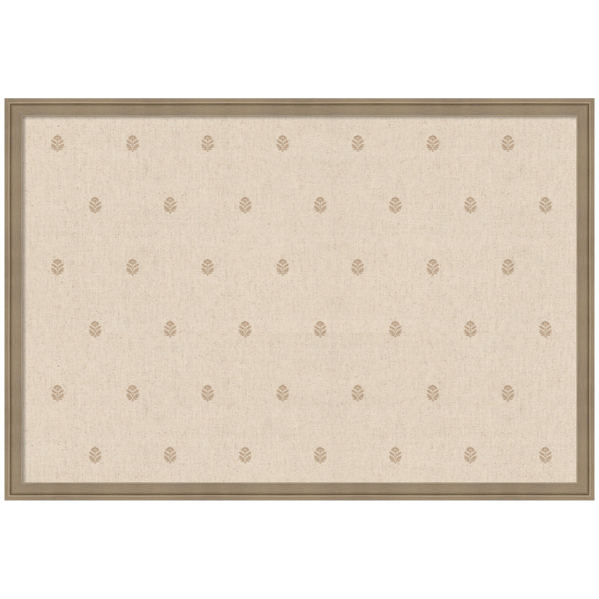 Pinboard Beige Botanical Block Print
