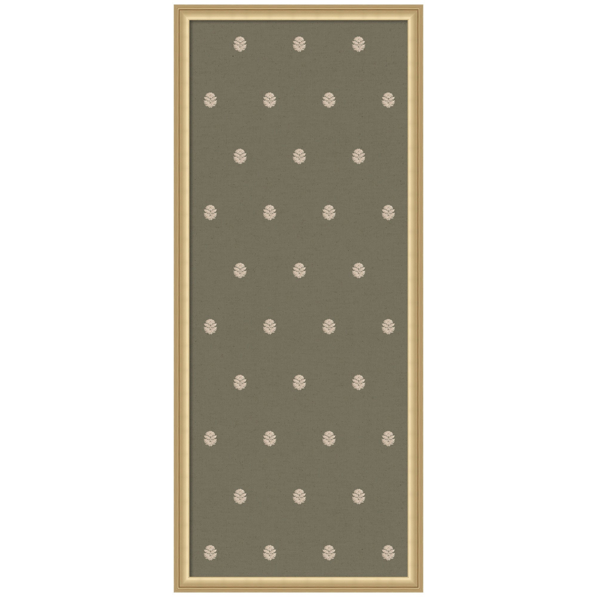 Pinboard Green Botanical Block Print