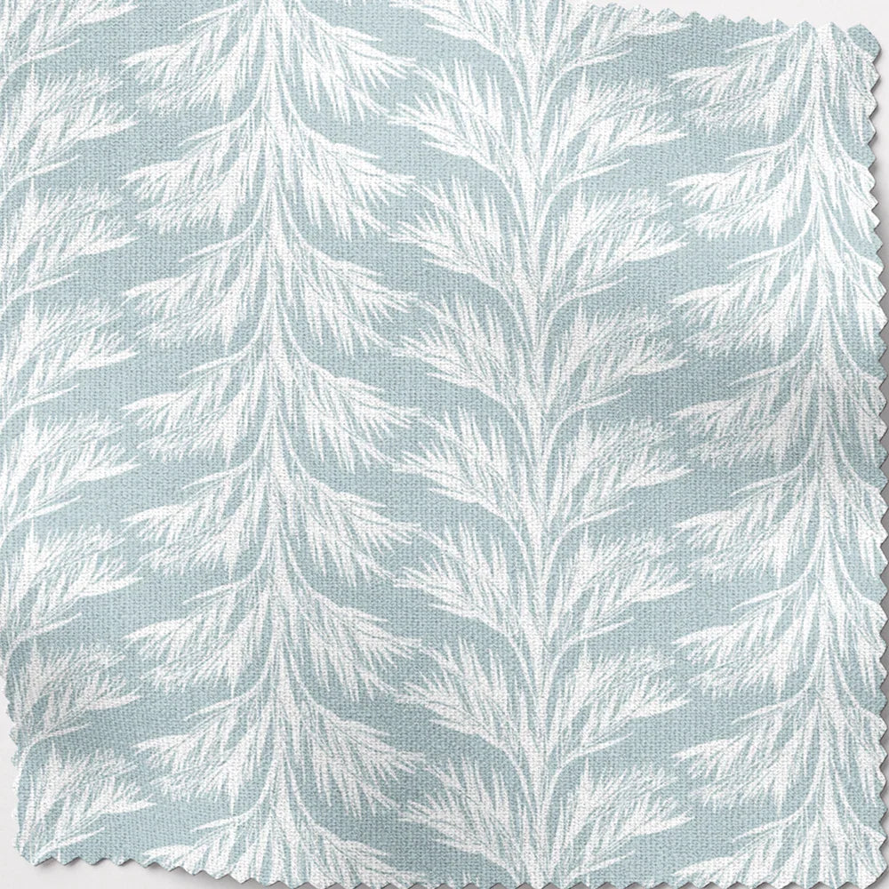 Blue Coastal Lampshade in Sabal Stripe - The Mayfair Hall